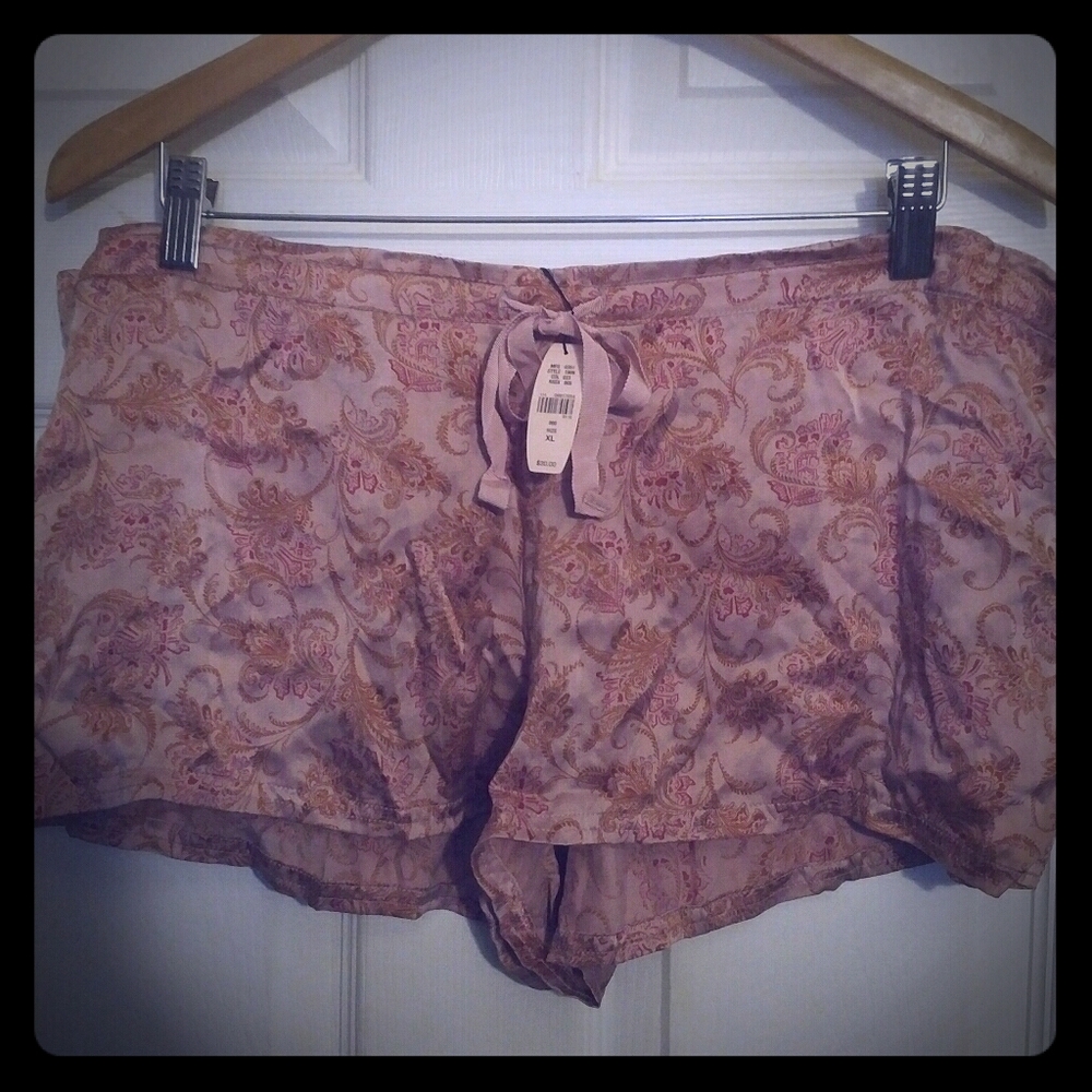 Victoria's Secret Paisley Silk Boxer Shorts